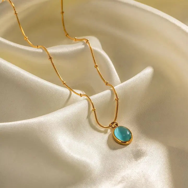 AQUA Nile Necklace Bareeq