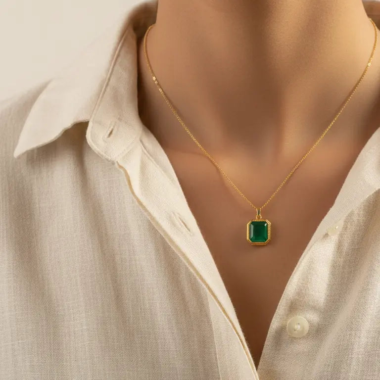 Emerald Mist Necklace Bareeq