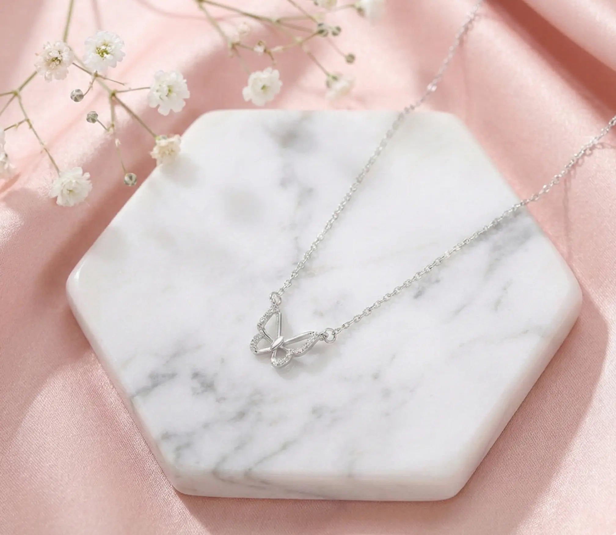 Silver Flutter Chain Bareeq