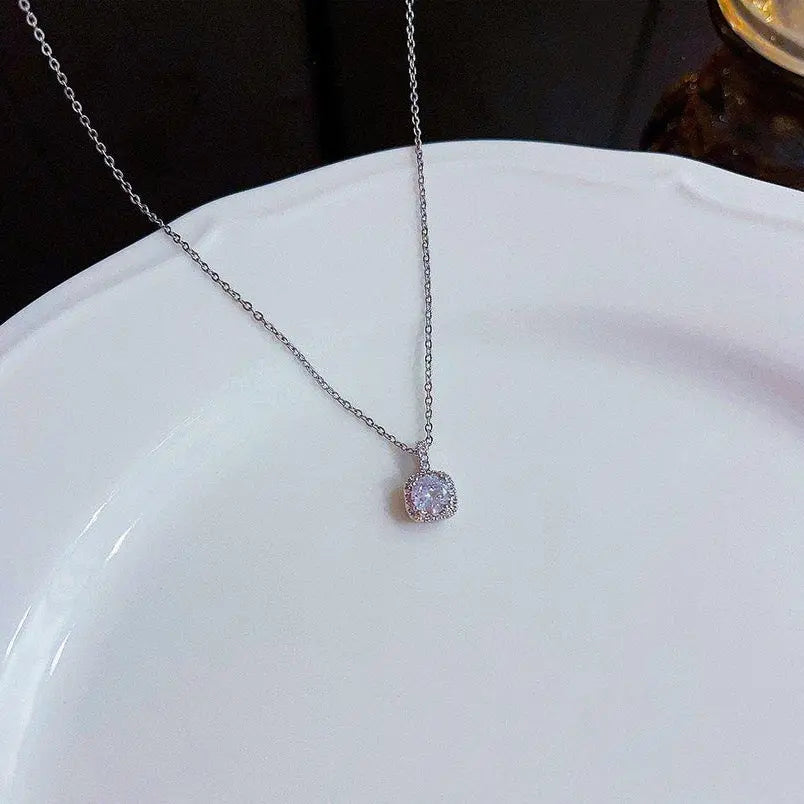 Soft Square Spark Necklace Bareeq