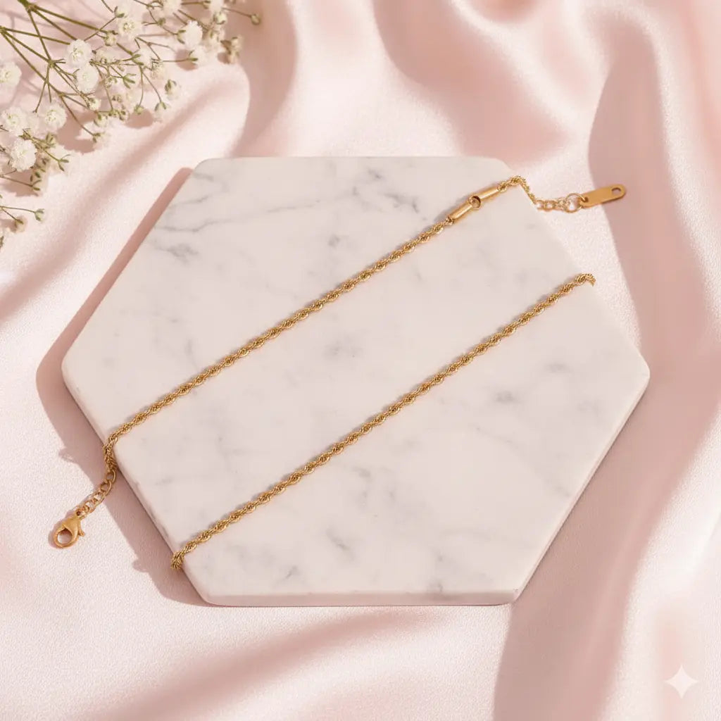 Gold Braid Anklet Bareeq